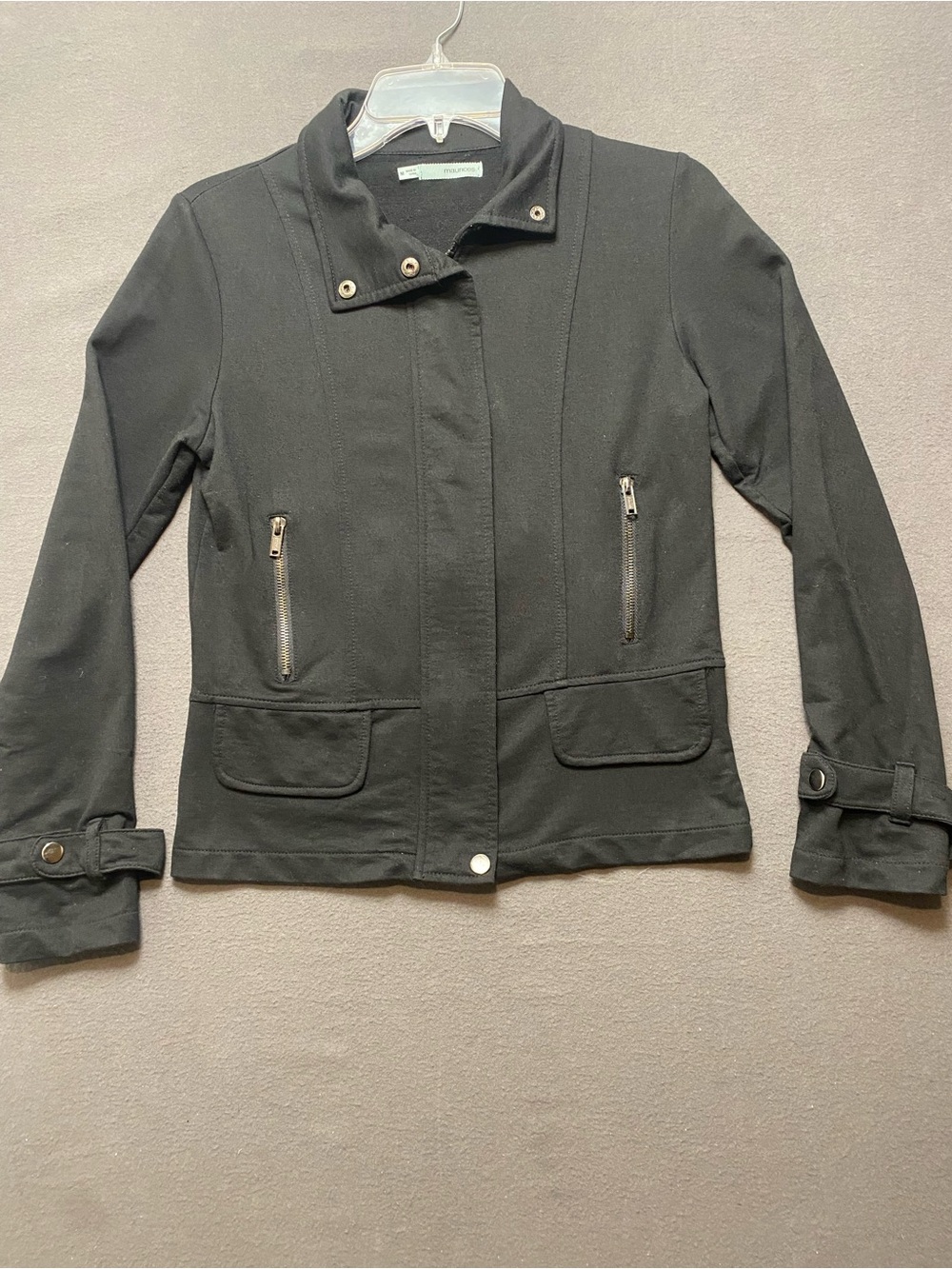 Maurices Black Women’s Utility Zip Jacket Size Medium